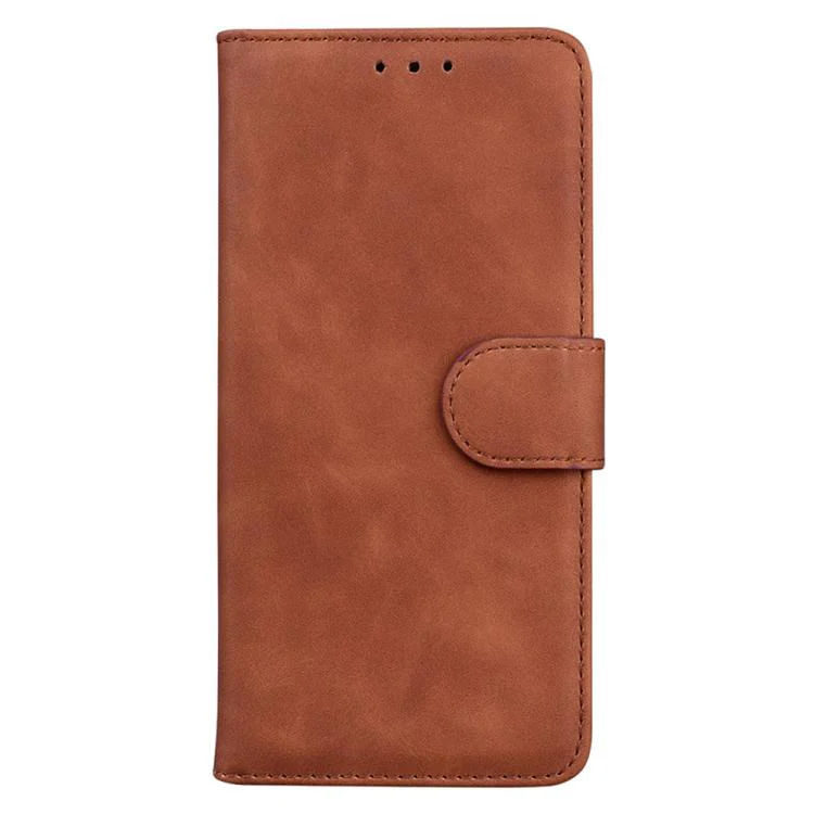 For Xiaomi 17T 5G Skin Feel Pure Color Flip Leather Phone Case(Brown) - Image 2