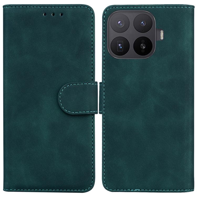 For Xiaomi 17T 5G Skin Feel Pure Color Flip Leather Phone Case(Green)