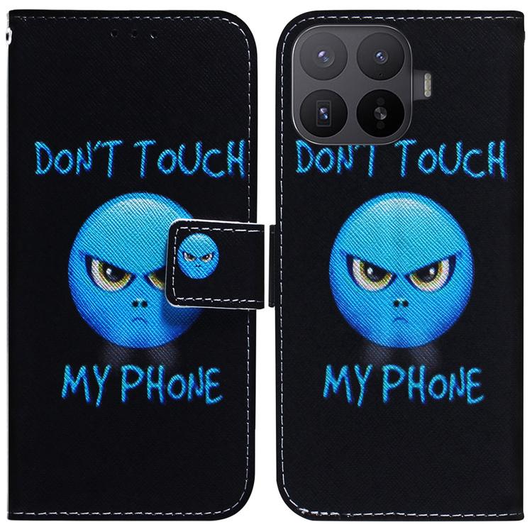 For Xiaomi 17T Pro 5G Coloured Drawing Flip Leather Phone Case(Anger)