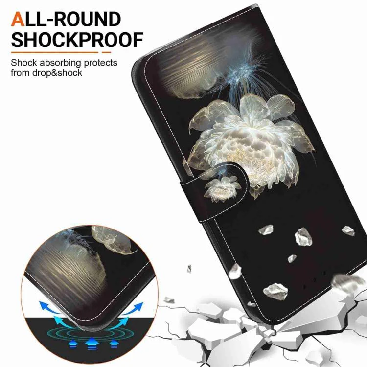 For Xiaomi 17T Pro 5G Crystal Texture Colored Drawing Leather Phone Case(Crystal Peony) - Image 7