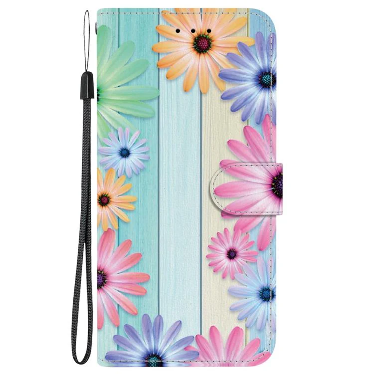 For Xiaomi 17T Pro 5G Crystal Texture Colored Drawing Leather Phone Case(Sunflowers) - Image 2