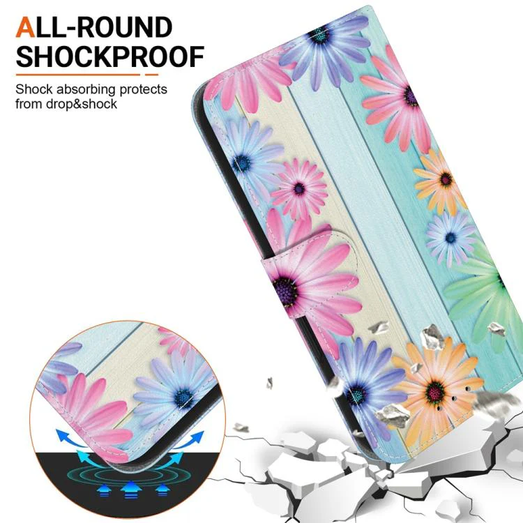 For Xiaomi 17T Pro 5G Crystal Texture Colored Drawing Leather Phone Case(Sunflowers) - Image 5