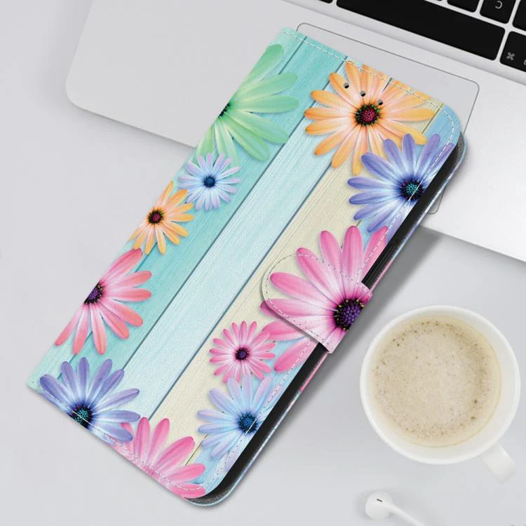 For Xiaomi 17T Pro 5G Crystal Texture Colored Drawing Leather Phone Case(Sunflowers) - Image 7