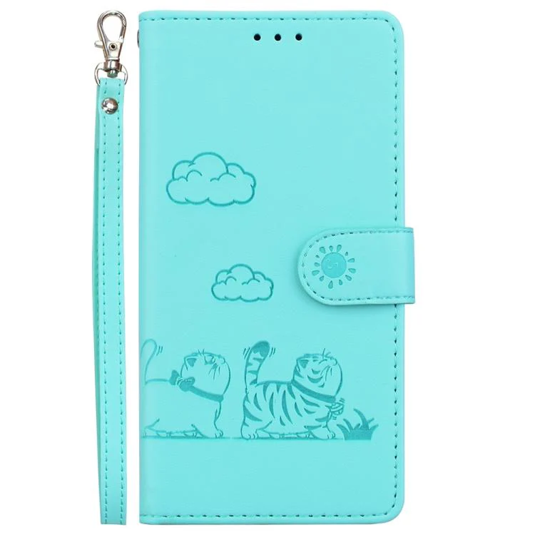 For Xiaomi 17T Pro 5G Cute Cats RFID Leather Phone Case(Green) - Image 2