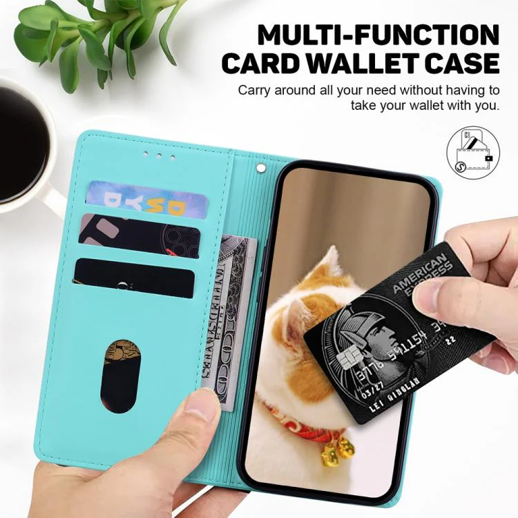 For Xiaomi 17T Pro 5G Cute Cats RFID Leather Phone Case(Green) - Image 6