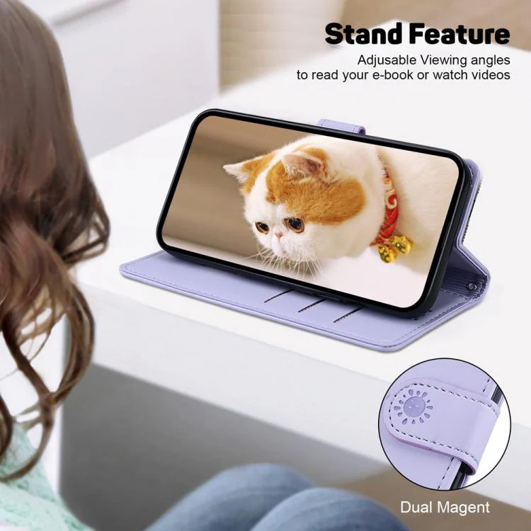 For Xiaomi 17T Pro 5G Cute Cats RFID Leather Phone Case(Purple) - Image 5