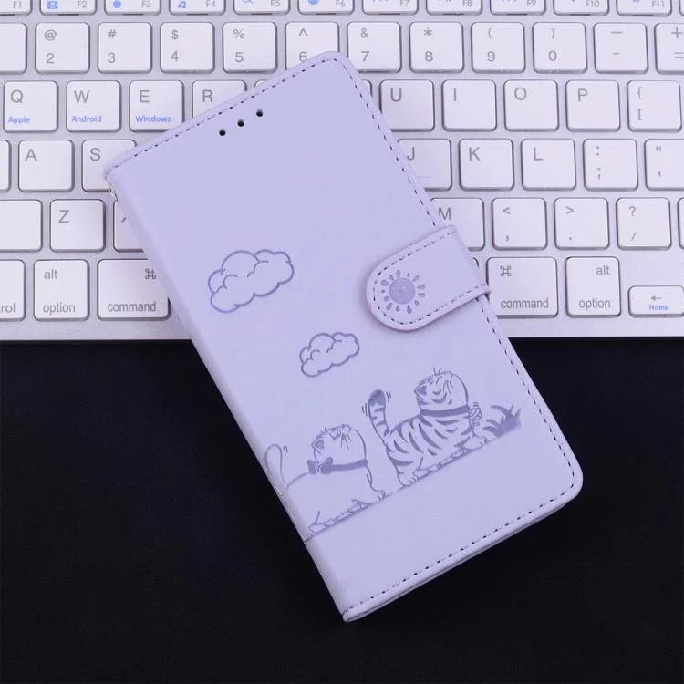 For Xiaomi 17T Pro 5G Cute Cats RFID Leather Phone Case(Purple) - Image 8