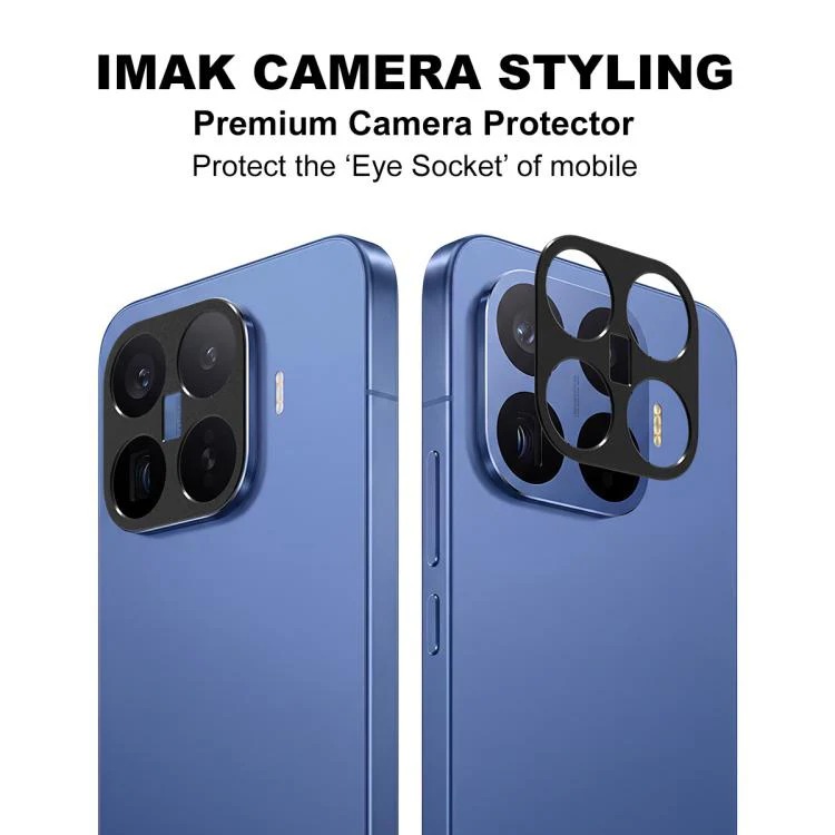 For Xiaomi 17T Pro 5G IMAK Metal Camera Lens Protector Cover(Black) - Image 2