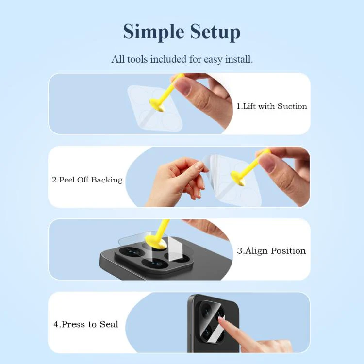 For Xiaomi 17T Pro 5G LeReach TF Series AirGlass Version HD Wear-Resistant Camera Lens Glass Film(Black) - Image 8