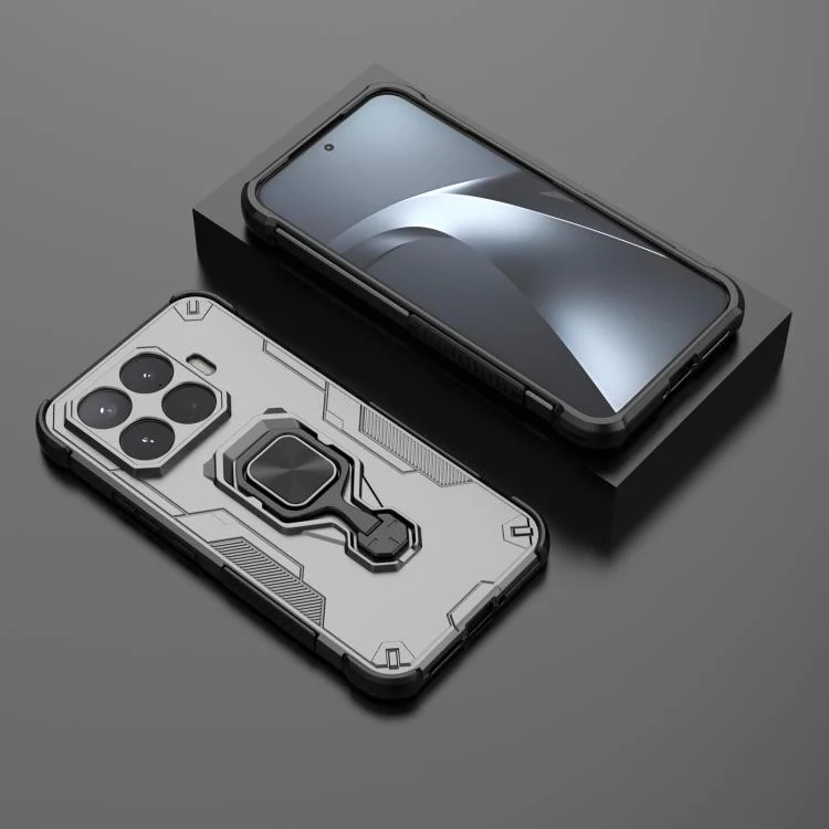 For Xiaomi 17T Pro 5G Metal Kickstand TPU Hybrid PC Phone Case(Grey) - Image 2