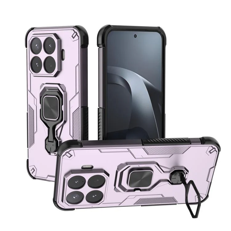 For Xiaomi 17T Pro 5G Metal Kickstand TPU Hybrid PC Phone Case(Purple)