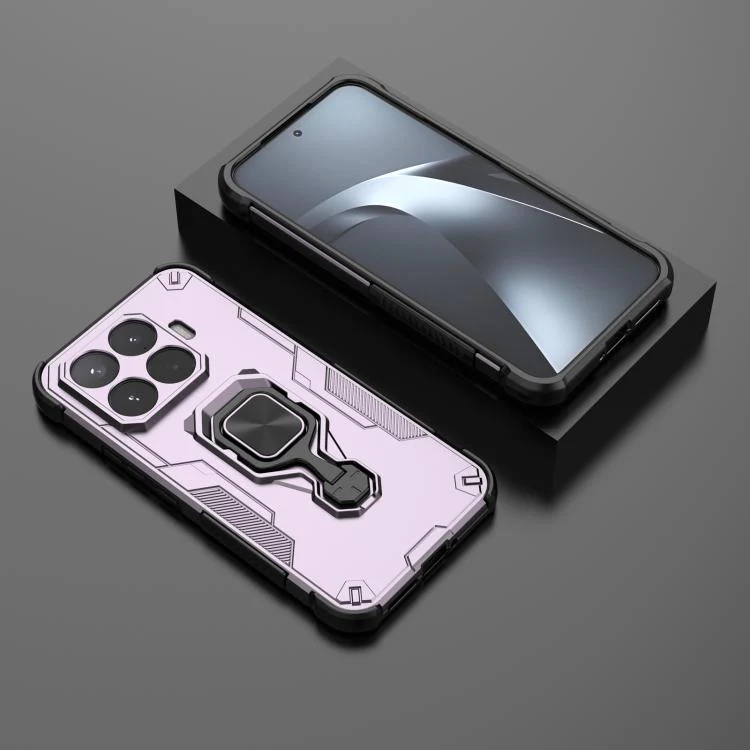 For Xiaomi 17T Pro 5G Metal Kickstand TPU Hybrid PC Phone Case(Purple) - Image 2