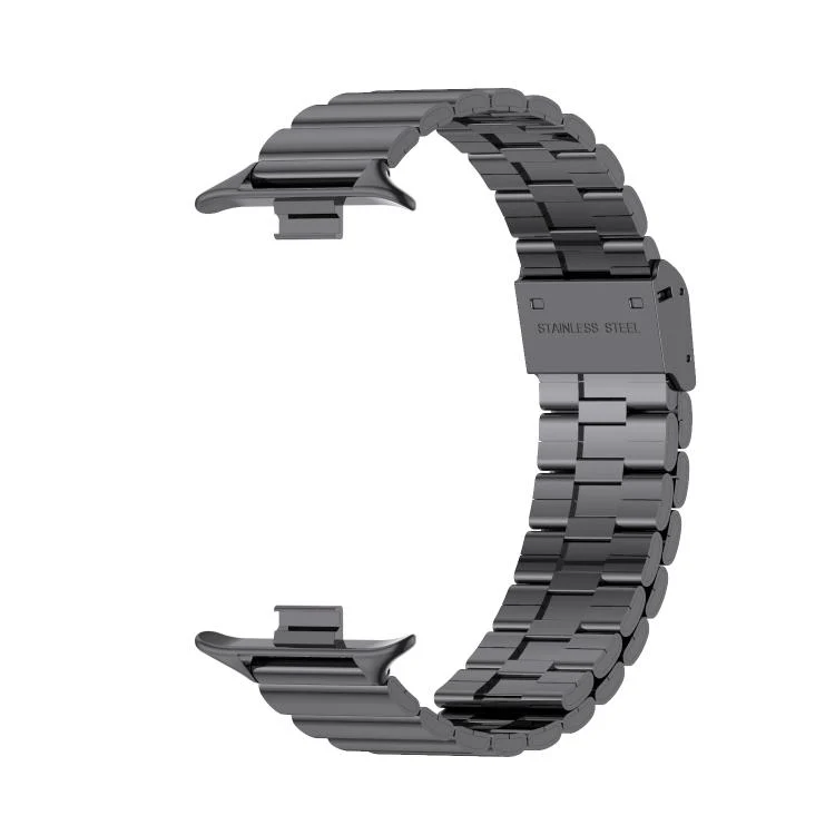 For Xiaomi Band 10 Pro / Redmi Watch 6 / 5 MIJOBS Bamboo-Link Buckle Stainless Steel Watch Band(Black) - Image 2