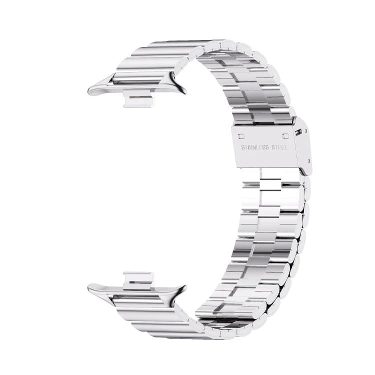 For Xiaomi Band 10 Pro / Redmi Watch 6 / 5 MIJOBS Bamboo-Link Buckle Stainless Steel Watch Band(Silver) - Image 2