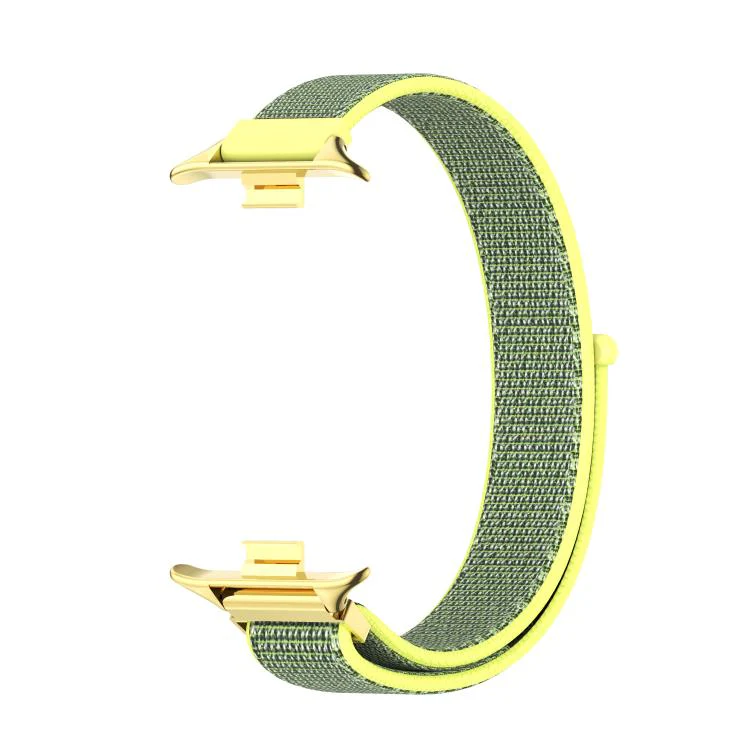 For Xiaomi Band 10 Pro / Redmi Watch 6 / 5 MIJOBS Breathable Nylon Loop Watch Band(Bright Yellow Gold) - Image 2