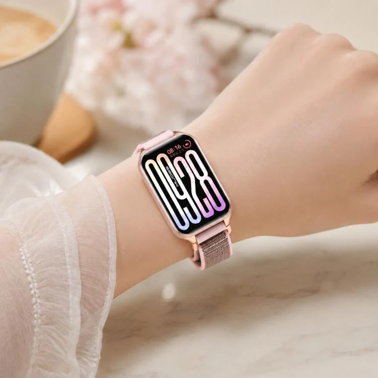 For Xiaomi Band 10 Pro / Redmi Watch 6 / 5 MIJOBS Breathable Nylon Loop Watch Band(Colorful Silver) - Image 6