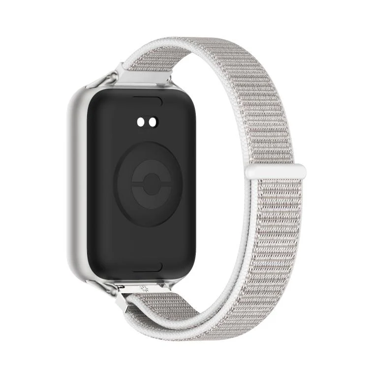 For Xiaomi Band 10 Pro / Redmi Watch 6 / 5 MIJOBS Breathable Nylon Loop Watch Band(Seashell Silver) - Image 3