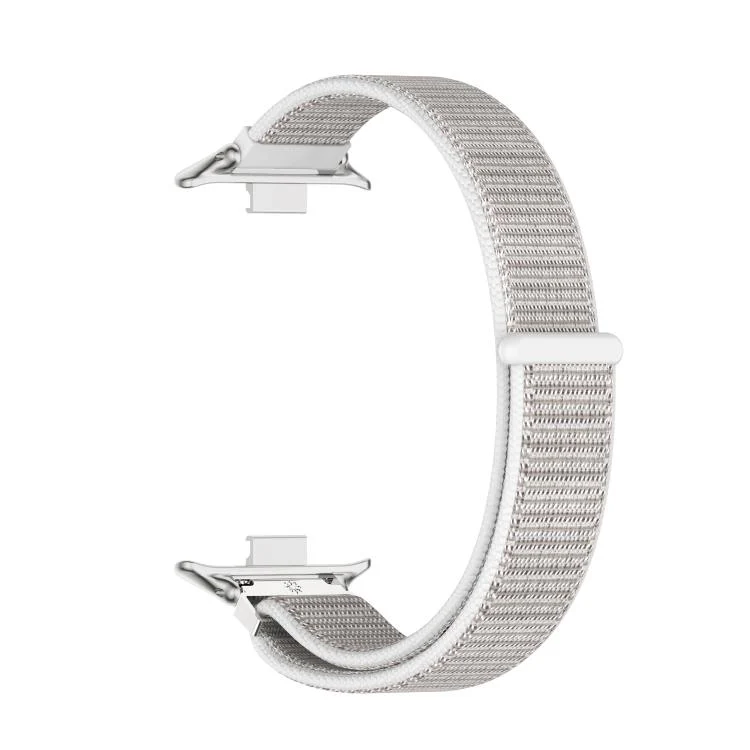 For Xiaomi Band 10 Pro / Redmi Watch 6 / 5 MIJOBS Breathable Nylon Loop Watch Band(Seashell Silver) - Image 4