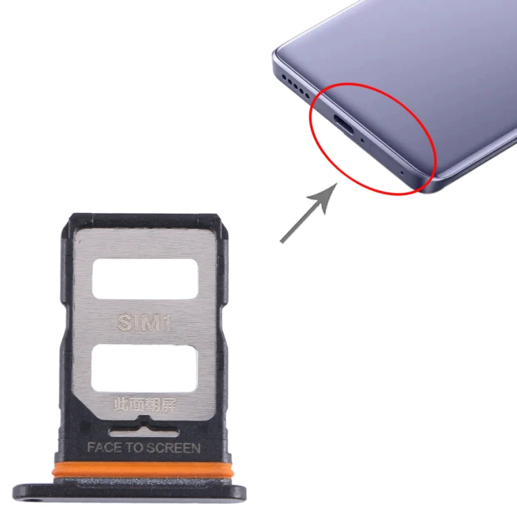 For Xiaomi Civi 3 SIM Card Tray + SIM Card Tray (Black) - Image 4