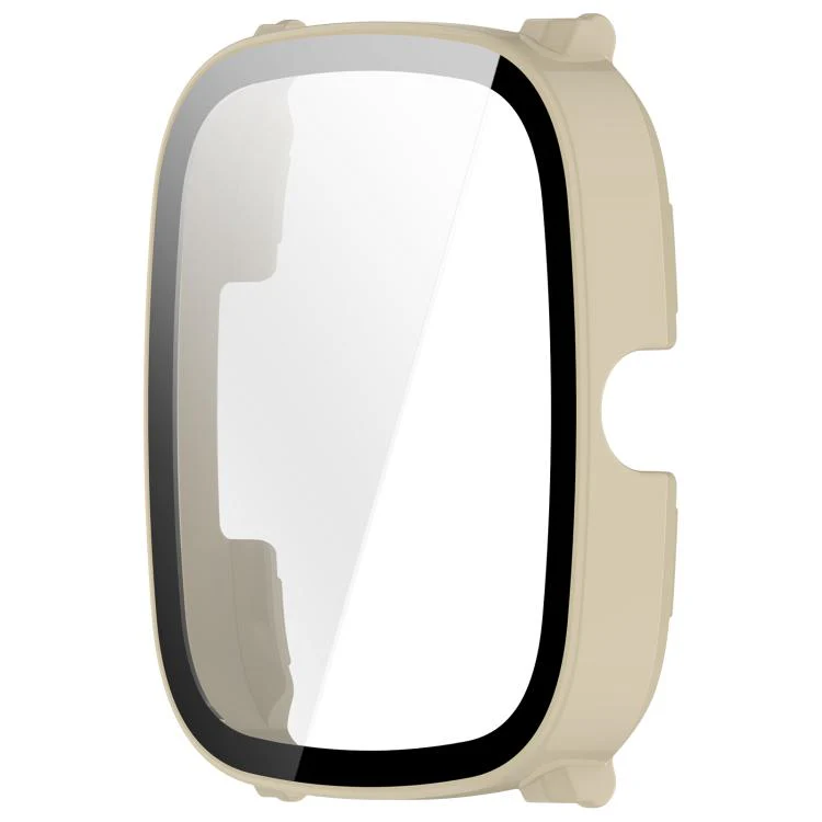 For Xiaomi Haylou RS5 Tempered Glass Film Integrated PC Watch Protective Case(Ivory White) - Image 4