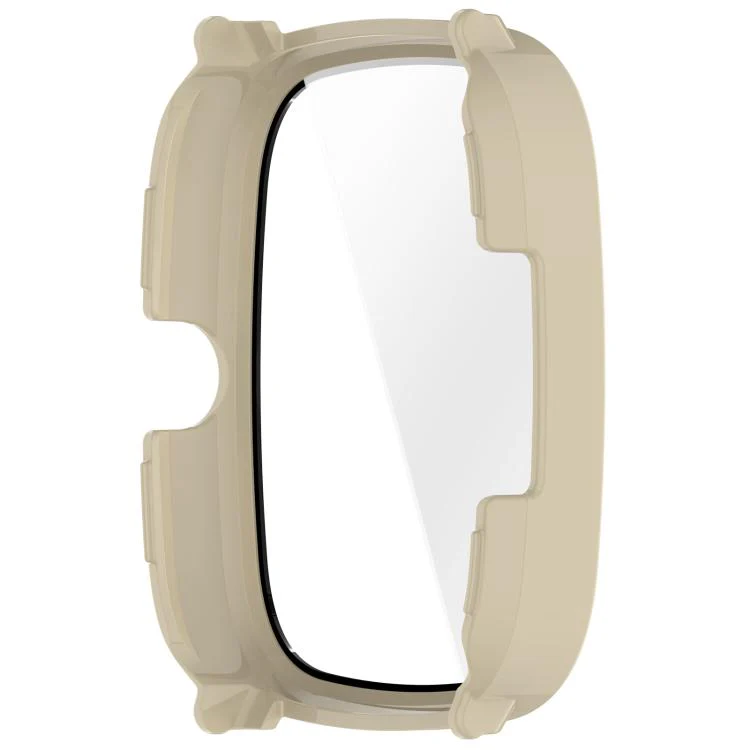 For Xiaomi Haylou RS5 Tempered Glass Film Integrated PC Watch Protective Case(Ivory White) - Image 5