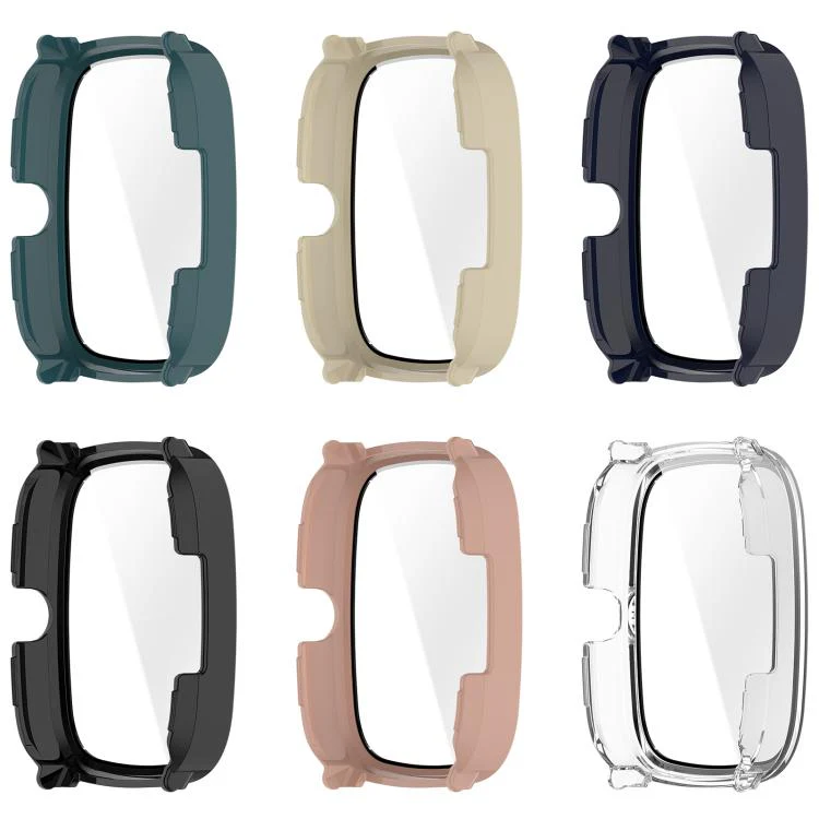 For Xiaomi Haylou RS5 Tempered Glass Film Integrated PC Watch Protective Case(Pink) - Image 9
