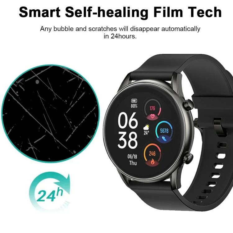 For Xiaomi Haylou RT2 5pcs xDfind Soft Hydrogel Film Full Cover Watch Front Protector - Image 4