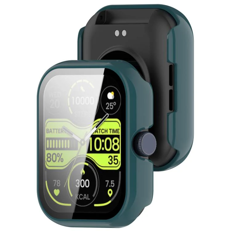 For Xiaomi Haylou Watch 4 Tempered Film Integrated PC Watch Protective Case(Green) - Image 3