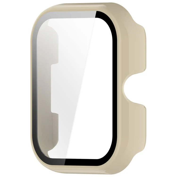 For Xiaomi Haylou Watch 4 Tempered Film Integrated PC Watch Protective Case(Ivory White) - Image 4