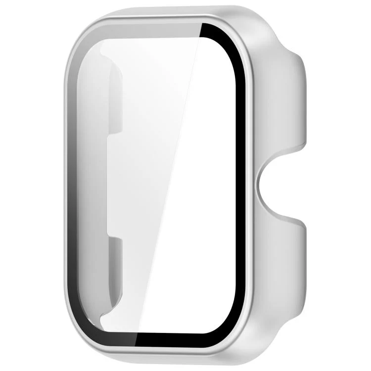 For Xiaomi Haylou Watch 4 Tempered Film Integrated PC Watch Protective Case(Matte Silver) - Image 4