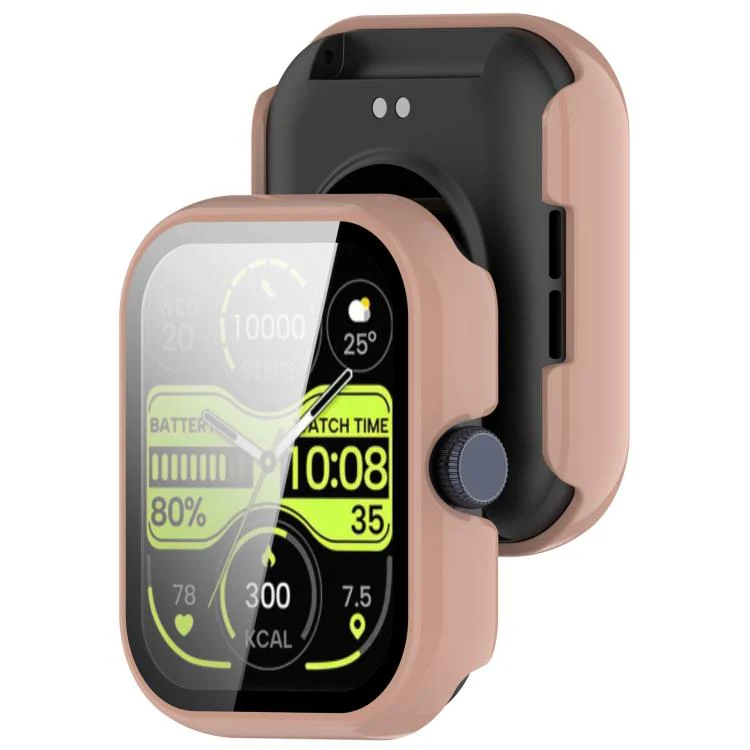For Xiaomi Haylou Watch 4 Tempered Film Integrated PC Watch Protective Case(Pink) - Image 3