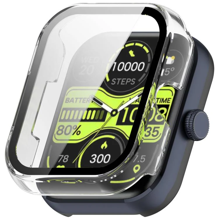 For Xiaomi Haylou Watch 4 Tempered Film Integrated PC Watch Protective Case(Transparent)