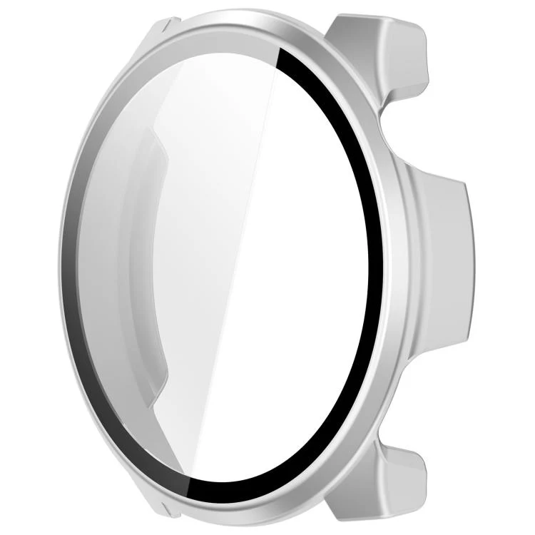 For Xiaomi Haylou Watch 4S Tempered Film Integrated PC Watch Protective Case(Matte Silver) - Image 4
