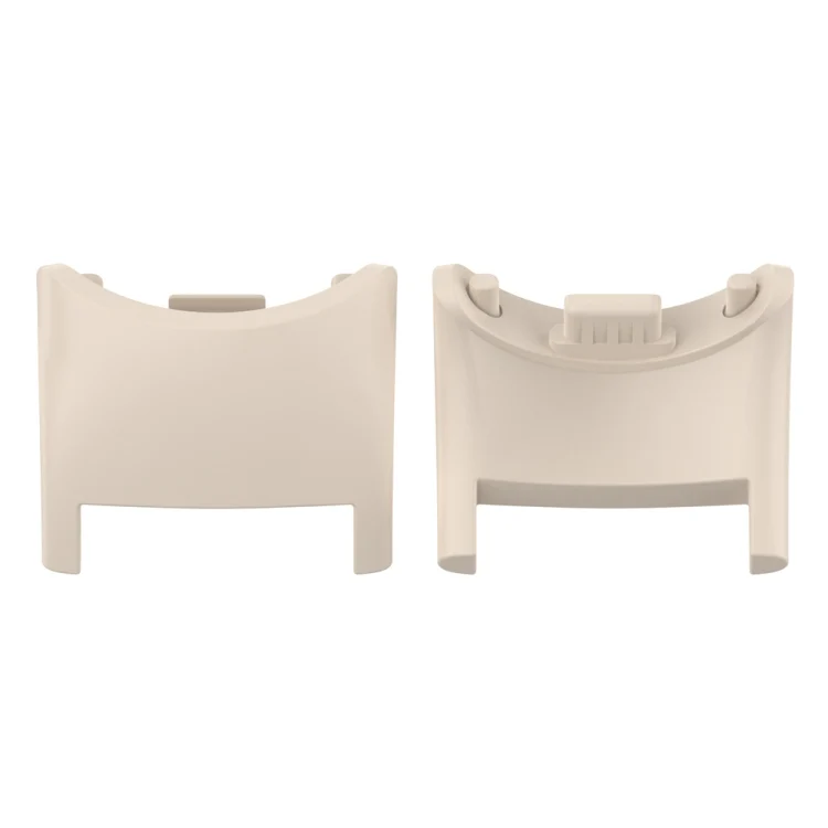 For Xiaomi Mi Band 8 1 Pair  PC Plastic Watch Band Connector(Ivory White)