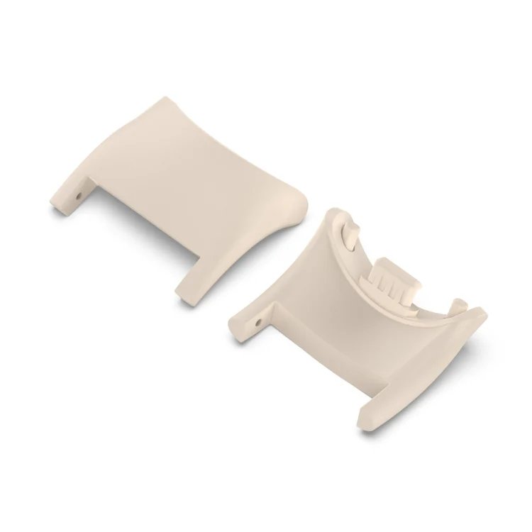 For Xiaomi Mi Band 8 1 Pair  PC Plastic Watch Band Connector(Ivory White) - Image 3