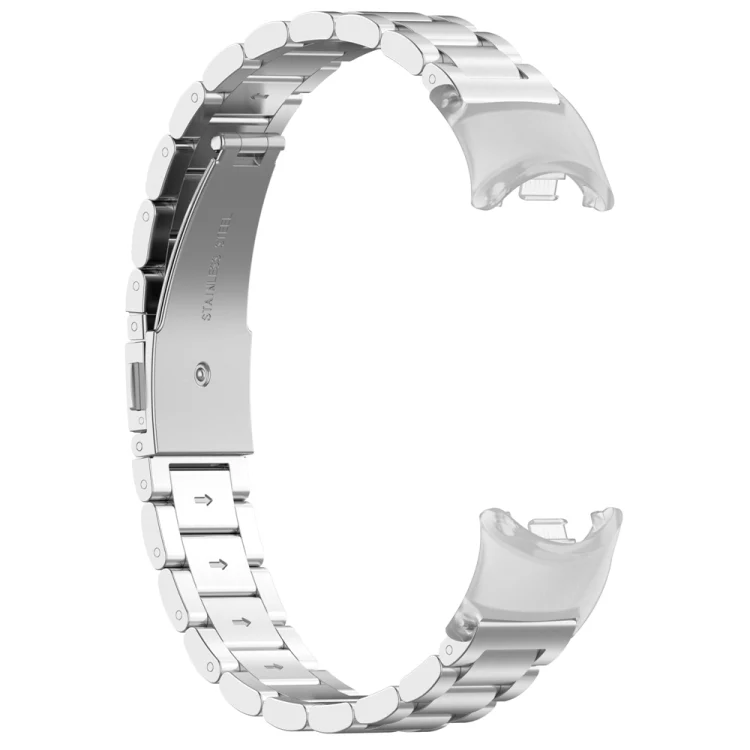 For Xiaomi Mi Band 8 1 Pair  PC Plastic Watch Band Connector(Transparent White) - Image 4