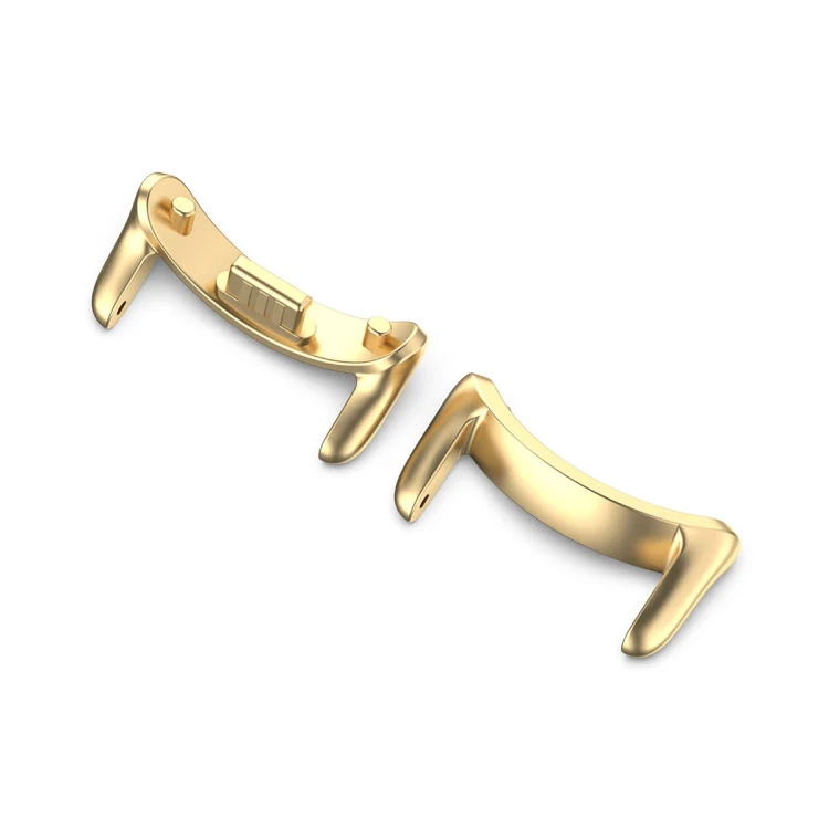 For Xiaomi Mi Band 8 1 Pair Stainless steel Metal Watch Band Connector(Gold) - Image 2