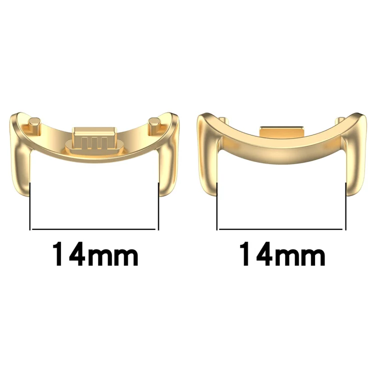 For Xiaomi Mi Band 8 1 Pair Stainless steel Metal Watch Band Connector(Gold) - Image 3