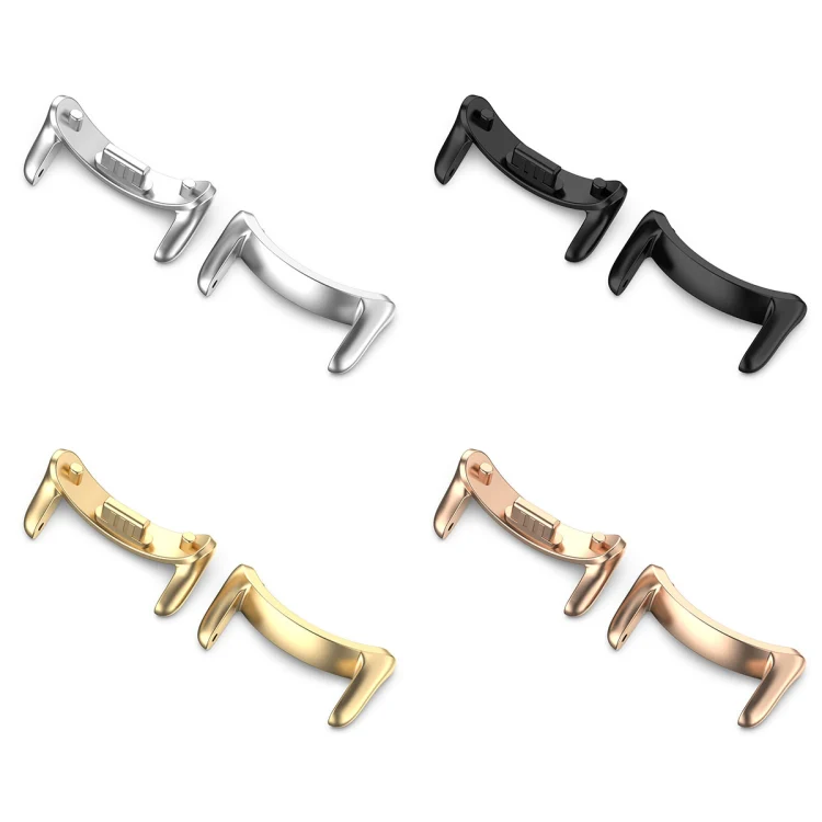 For Xiaomi Mi Band 8 1 Pair Stainless steel Metal Watch Band Connector(Gold) - Image 4