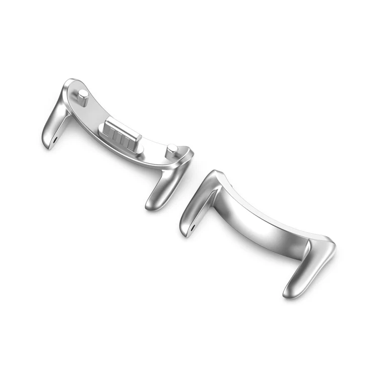 For Xiaomi Mi Band 8 1 Pair Stainless steel Metal Watch Band Connector(Silver) - Image 2