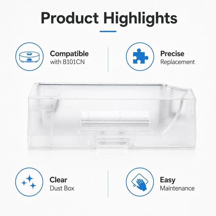 For Xiaomi Mijia Omni Robot Vacuum Mop B101CN / 1S / 2 / 2S Replacement Parts, Filter-Free Dust Box - Image 8