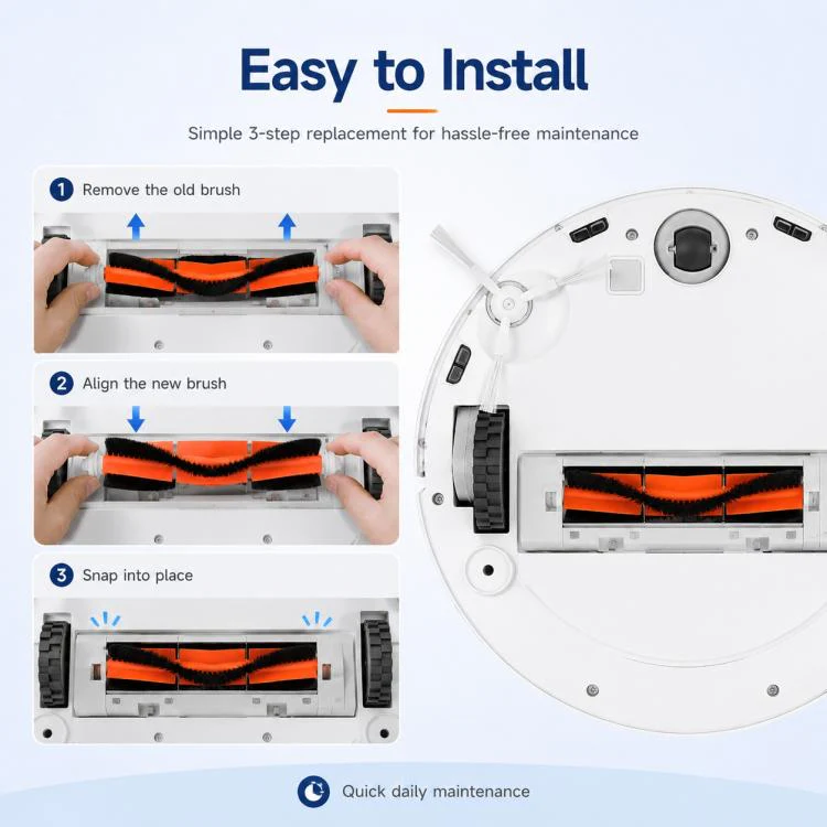 For Xiaomi Mijia Omni Robot Vacuum Mop B101CN / 1S / 2 / 2S Replacement Parts, Main Brush - Image 8