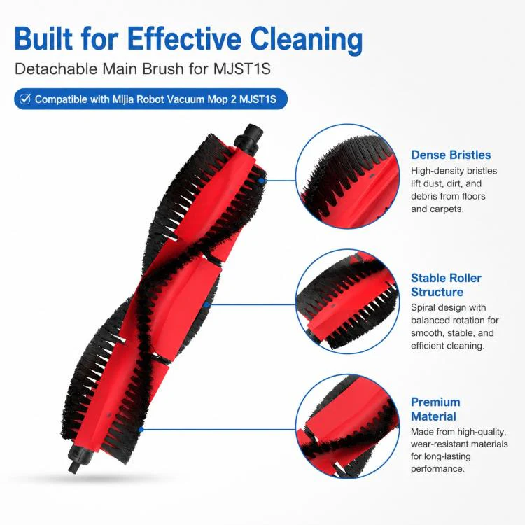 For Xiaomi Mijia Robot Vacuum Mop 2 MJST1S Replacement Parts, Detachable Main Brush - Image 7