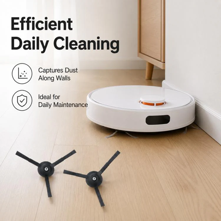 For Xiaomi Mijia Robot Vacuum Mop 2 MJST1S Replacement Parts, Dual Black Side Brush - Image 8