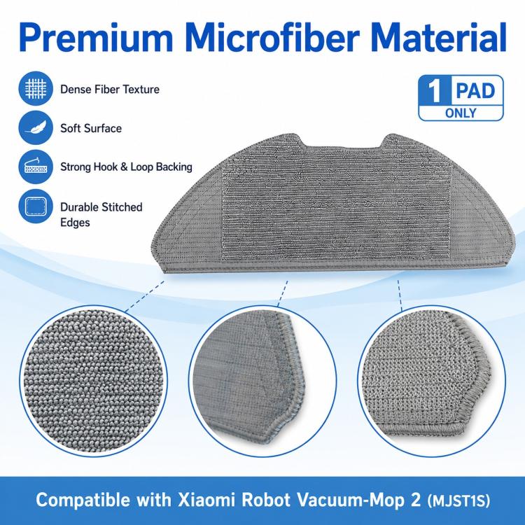 For Xiaomi Mijia Robot Vacuum Mop 2 MJST1S Replacement Parts, Mop Pad - Image 4