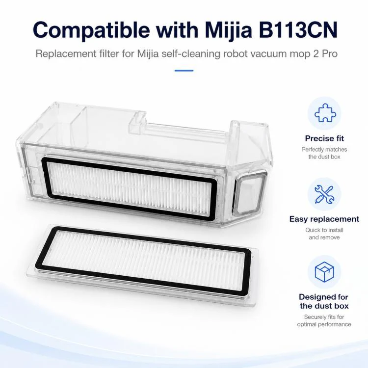 For Xiaomi Mijia Robot Vacuum Mop 2 Pro Replacement Parts, Dual Filter - Image 3