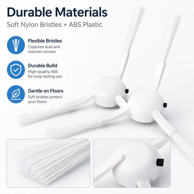 For Xiaomi Mijia Robot Vacuum Mop 2 Pro Replacement Parts, Dual White Side Brush - Image 6