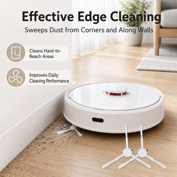 For Xiaomi Mijia Robot Vacuum Mop 2 Pro Replacement Parts, Dual White Side Brush - Image 7