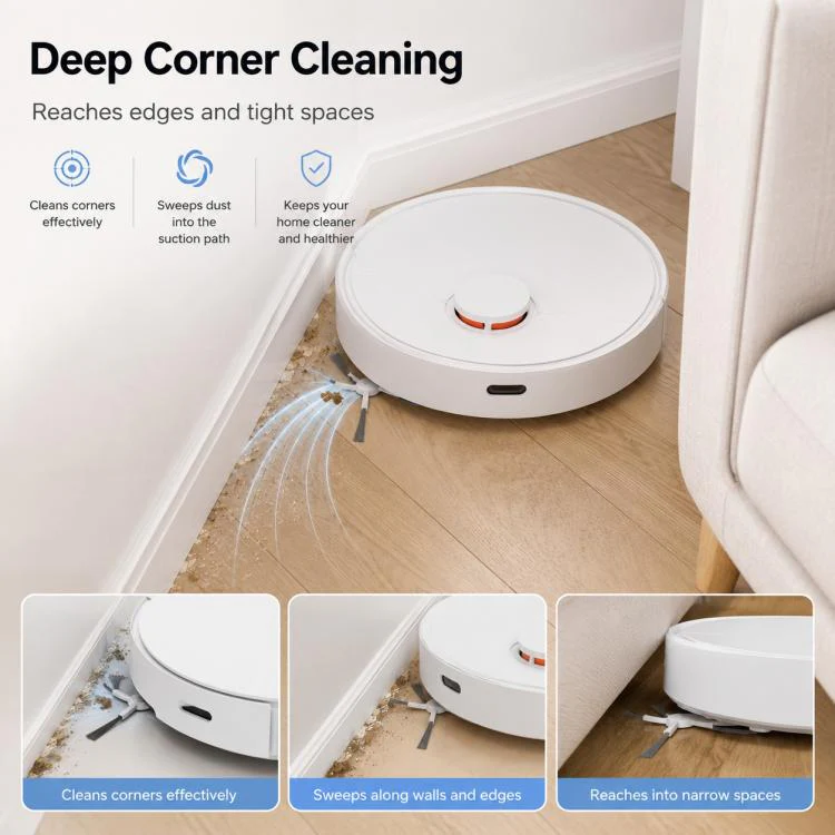 For Xiaomi Mijia Robot Vacuum Mop 2 Pro Replacement Parts, Grey Side Brush - Image 4