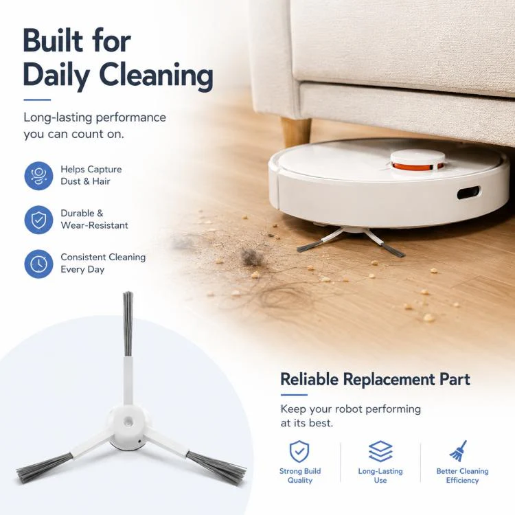 For Xiaomi Mijia Robot Vacuum Mop 2 Pro Replacement Parts, Grey Side Brush - Image 7